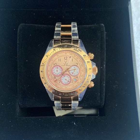 Toywatch Accessories | Rose Gold Stainless Steel Toywatch Unisex | Color: Gold | Size: Os